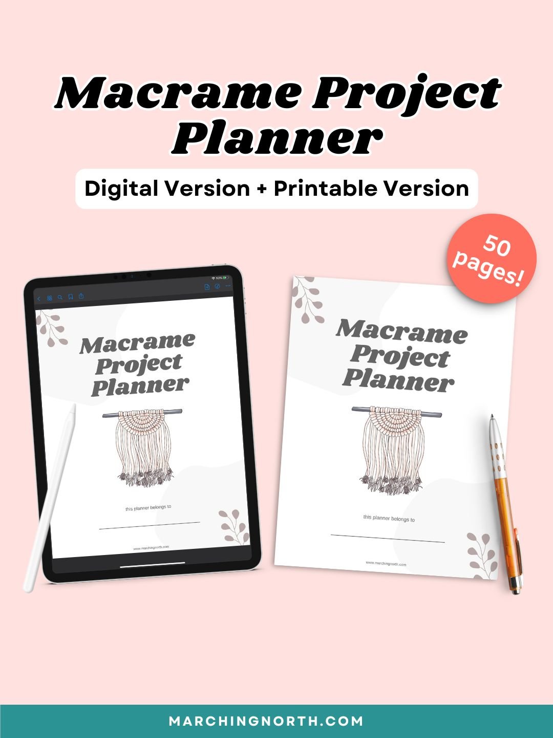 Macrame Project Planner (Digital Download) product image (1)