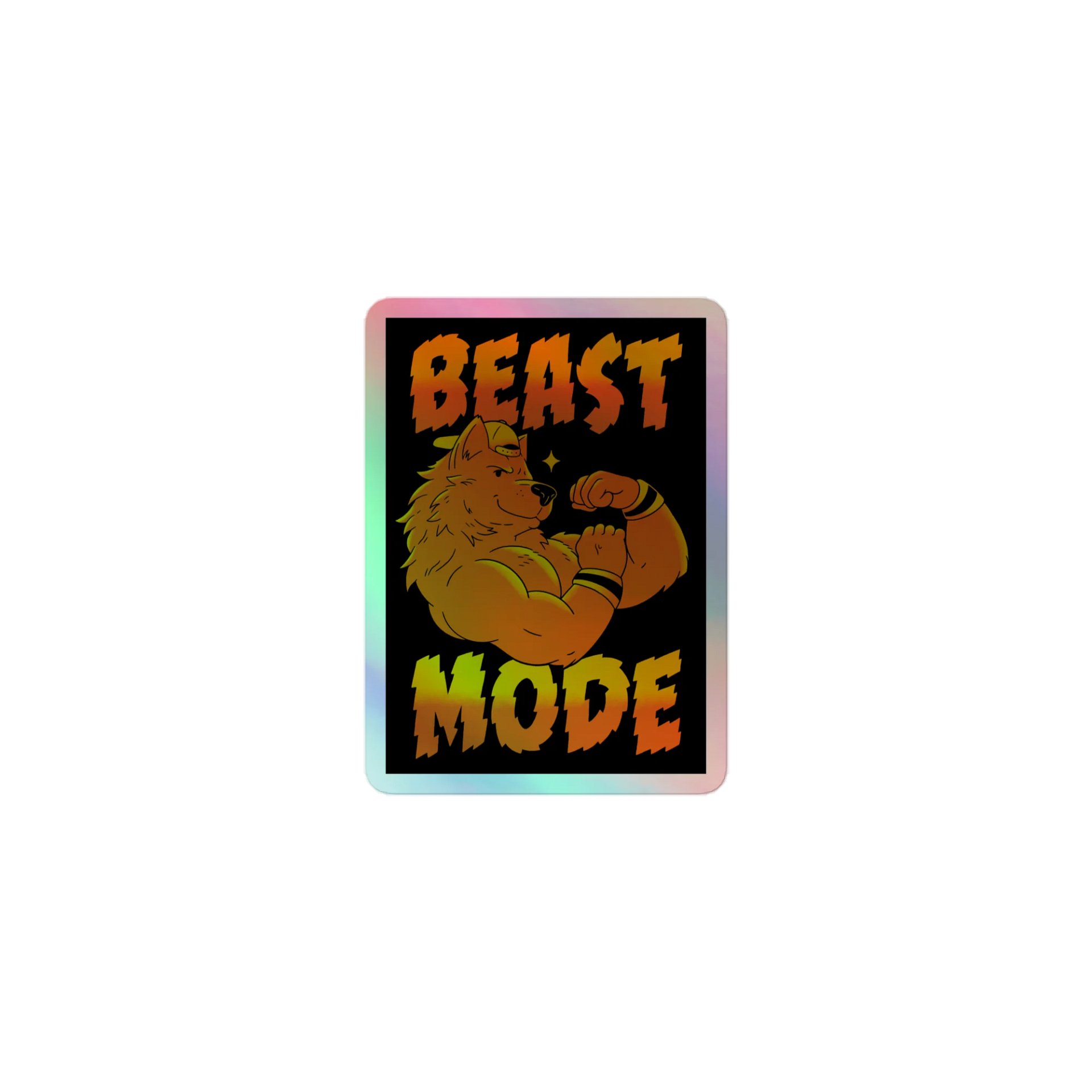 BEAST MODE Holographic Sticker product image (3)
