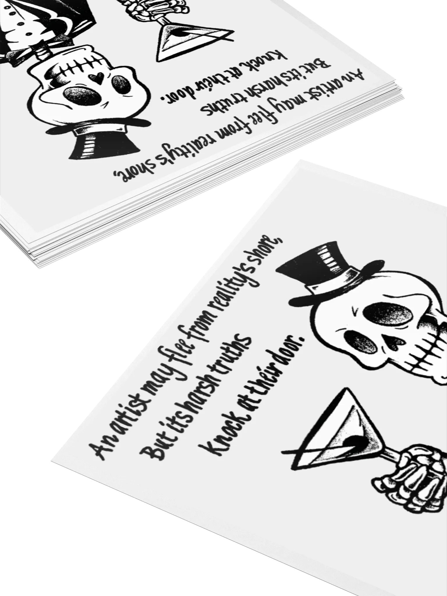 Mr. Bone Daddy Artists and Reality vinyl sticker product image (4)