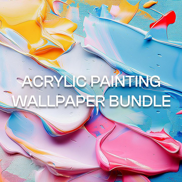 Acrylic Paintings Wallpaper Bundle | For Desktop & Smartphone product image (1)