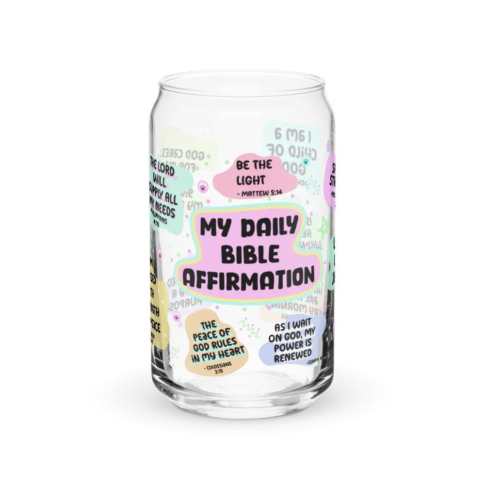 Bible Affirmation Can-Shaped Glass product image (3)