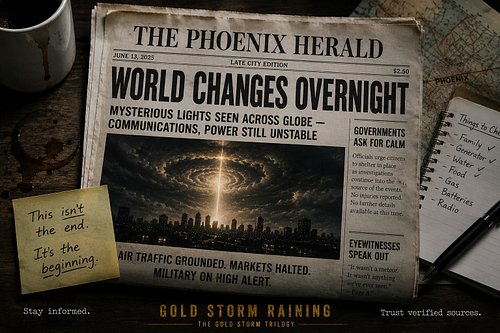 Gold Storm Raining now available on Amazon and mreddingbooks.com