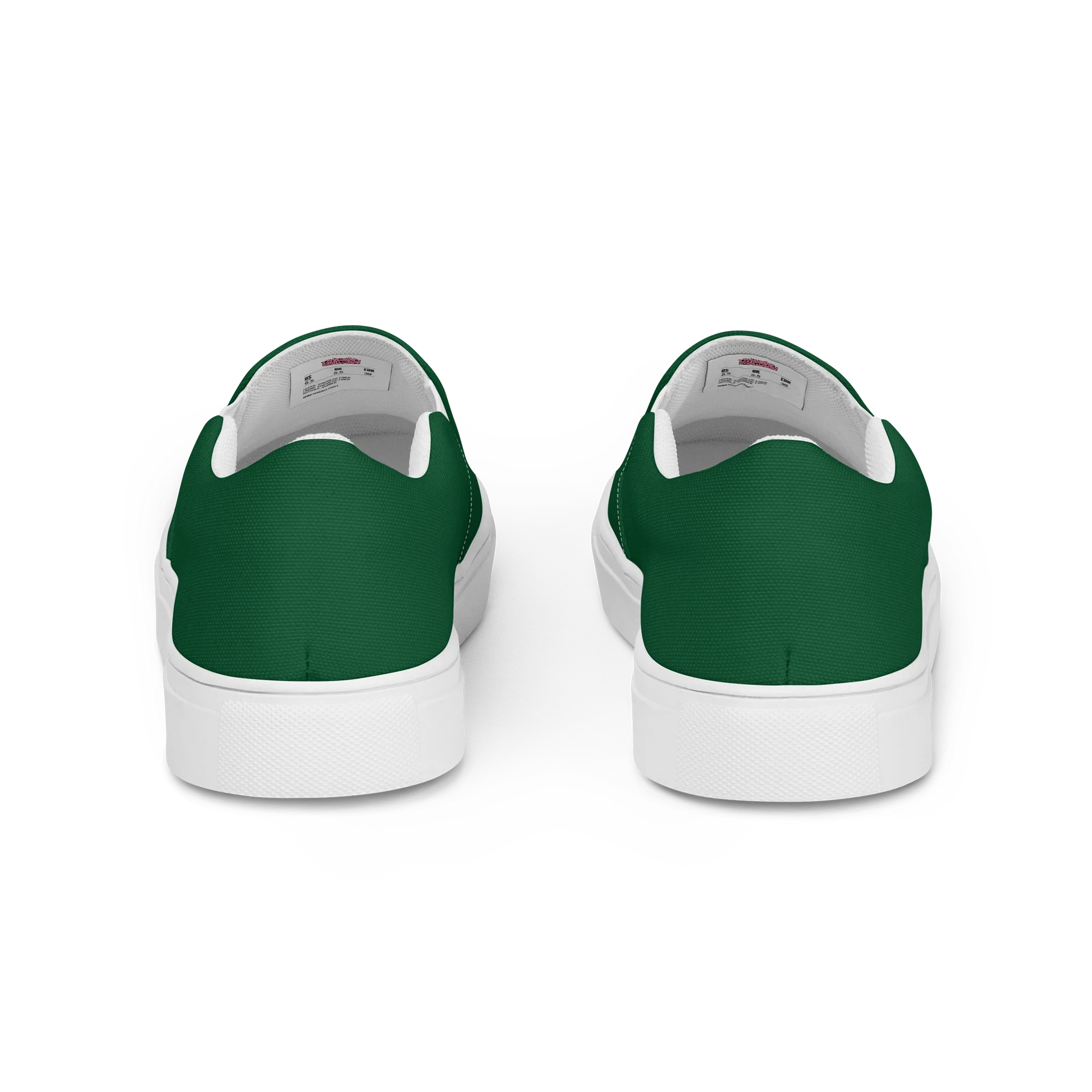 The "Studio-to-Street" Slip-On Sneakers - Emerald Green Canvas product image (4)