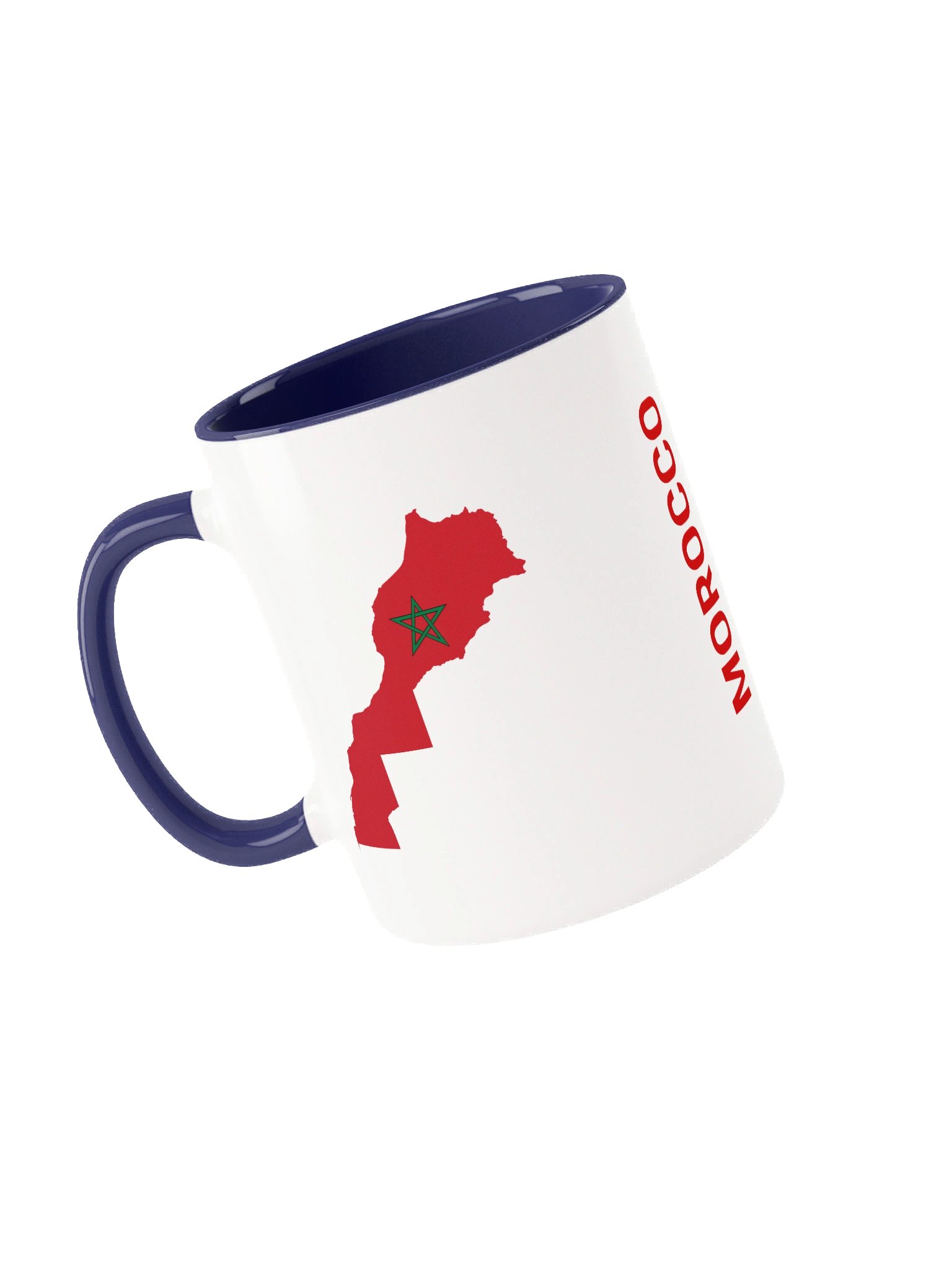 Morocco 2026 World Cup Flag Mug - Morocco Soccer Fan Coffee Cup - Premium Two-Tone Ceramic Mug product image (3)