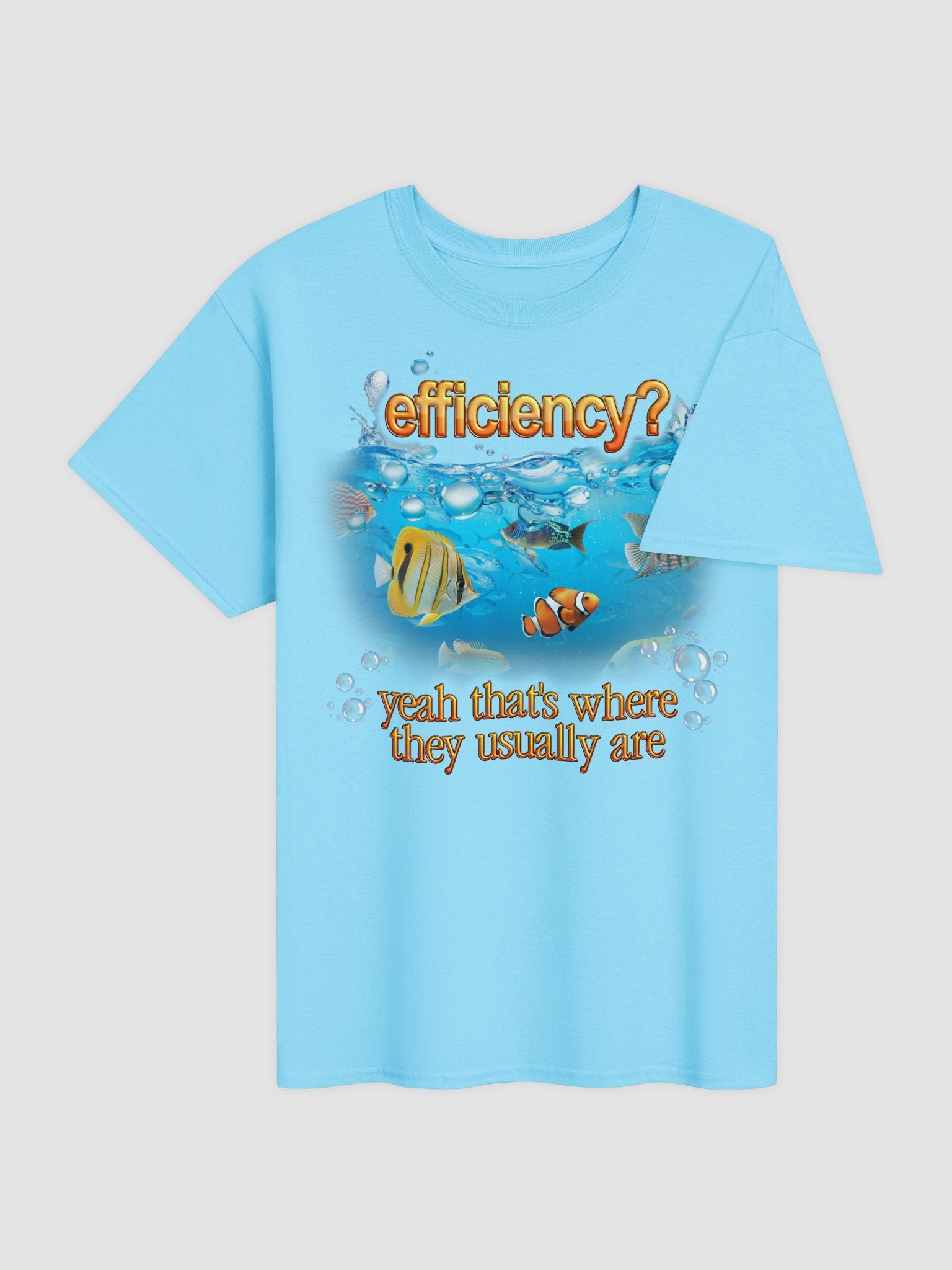 Efficiency Fish Pun T-shirt product image (8)