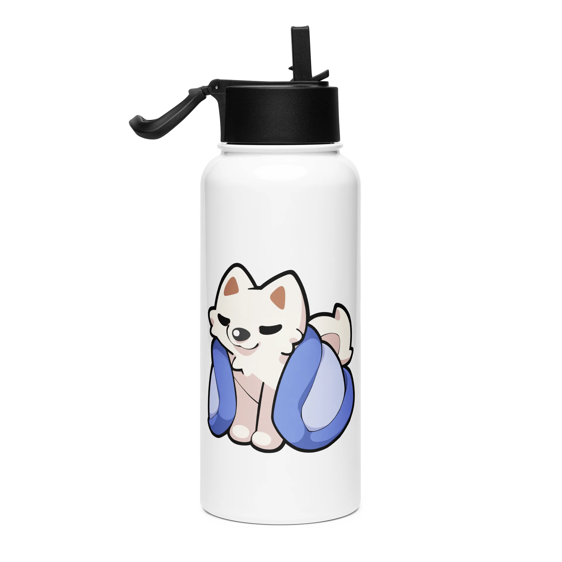 Comfy Stainless Steel Water Bottle with a Straw product image (4)