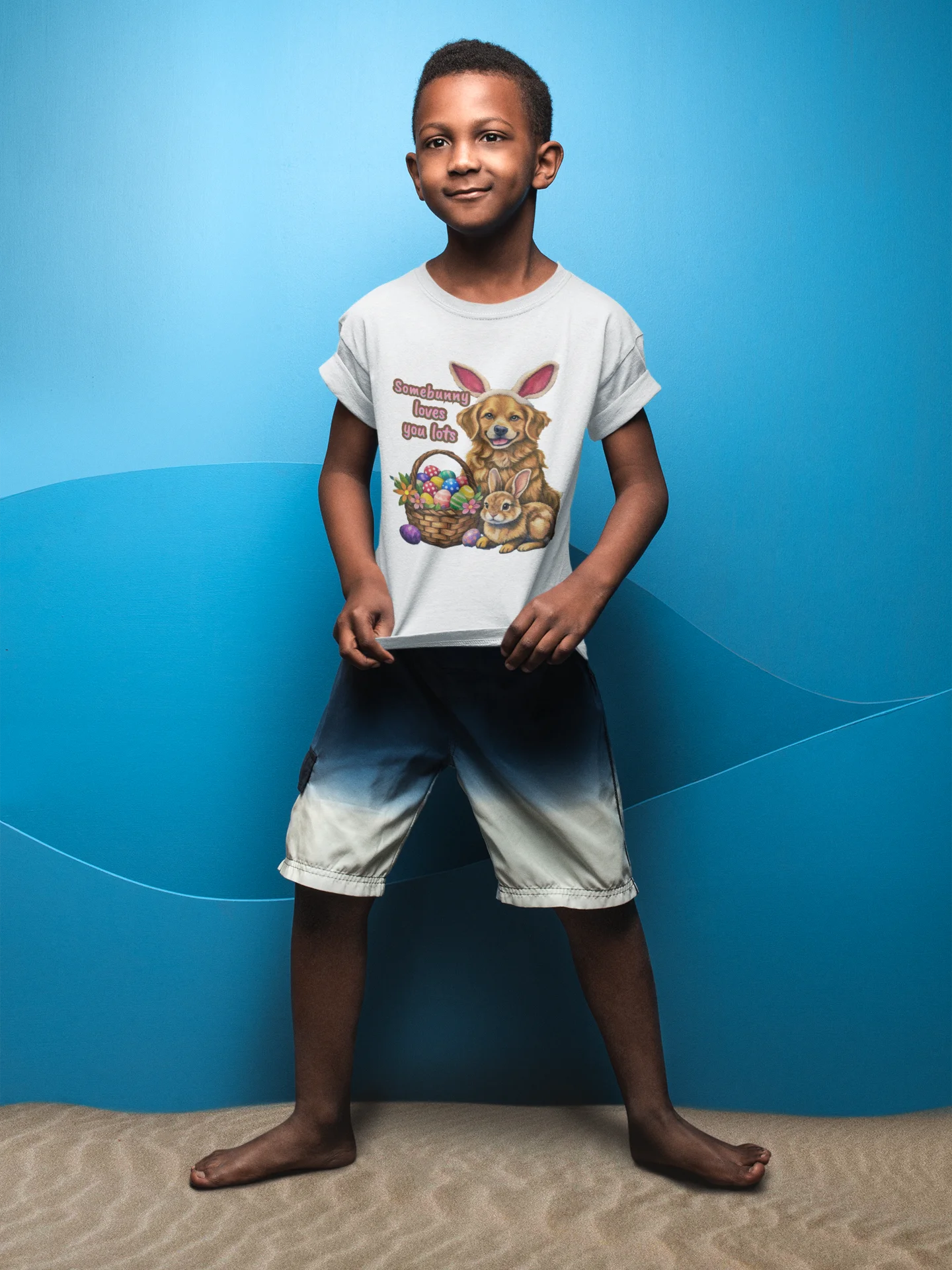 Somebunny Loves You Lots Kids Easter Shirt product image (6)
