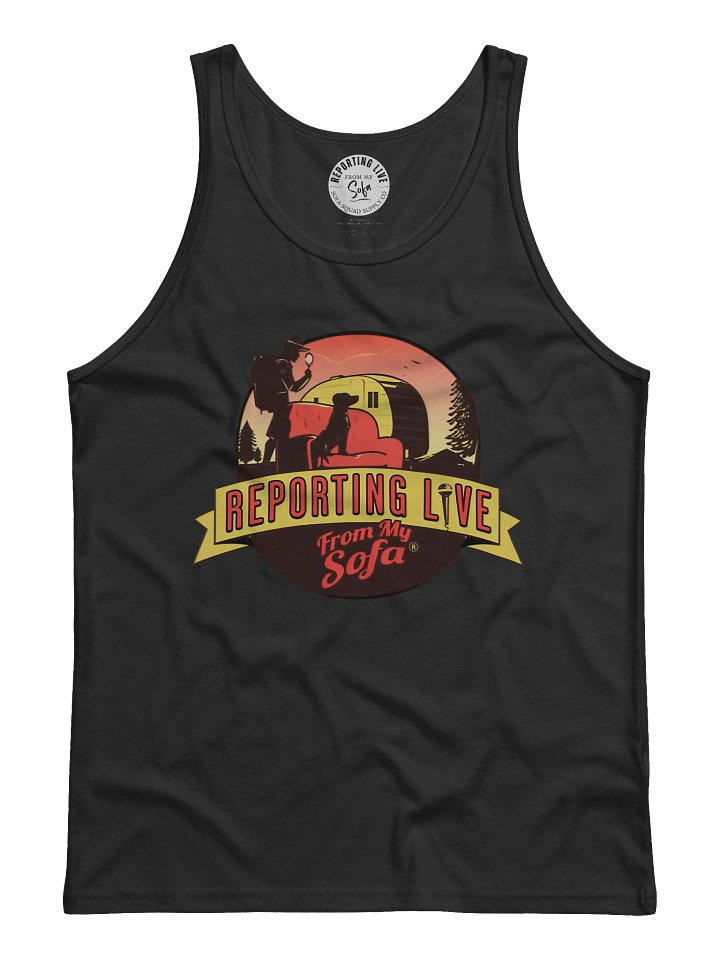 Reporting Live From My Sofa Logo Tank Top product image (4)