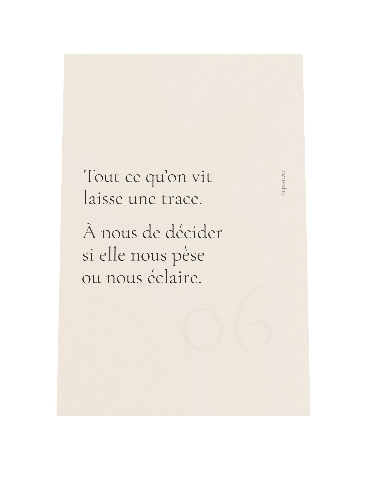 Ce qui nous éclaire — Affiche product image (1)