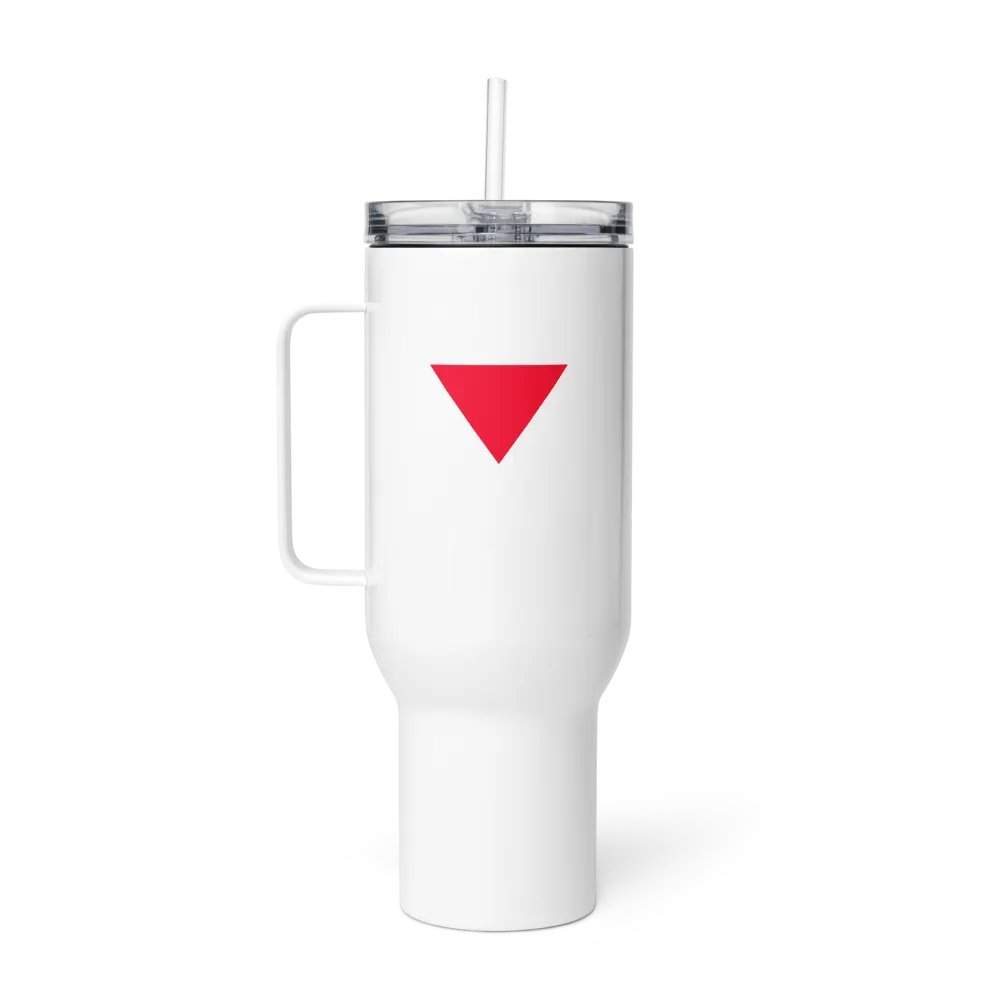 Red Triangle Palestinian Resistance Travel Mug product image (6)