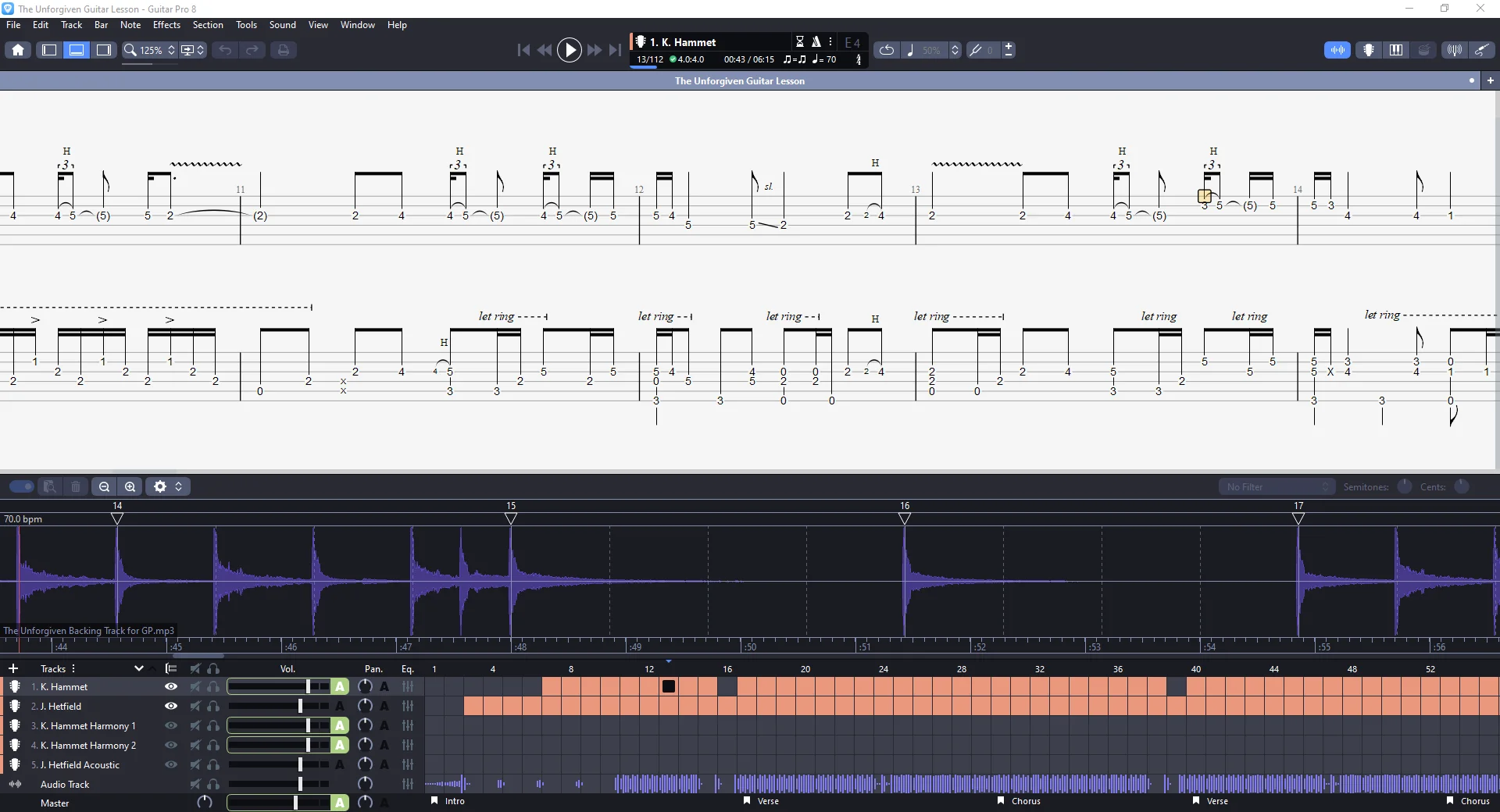 The Unforgiven | PDF Tab + Guitar Pro | Metallica product image (3)