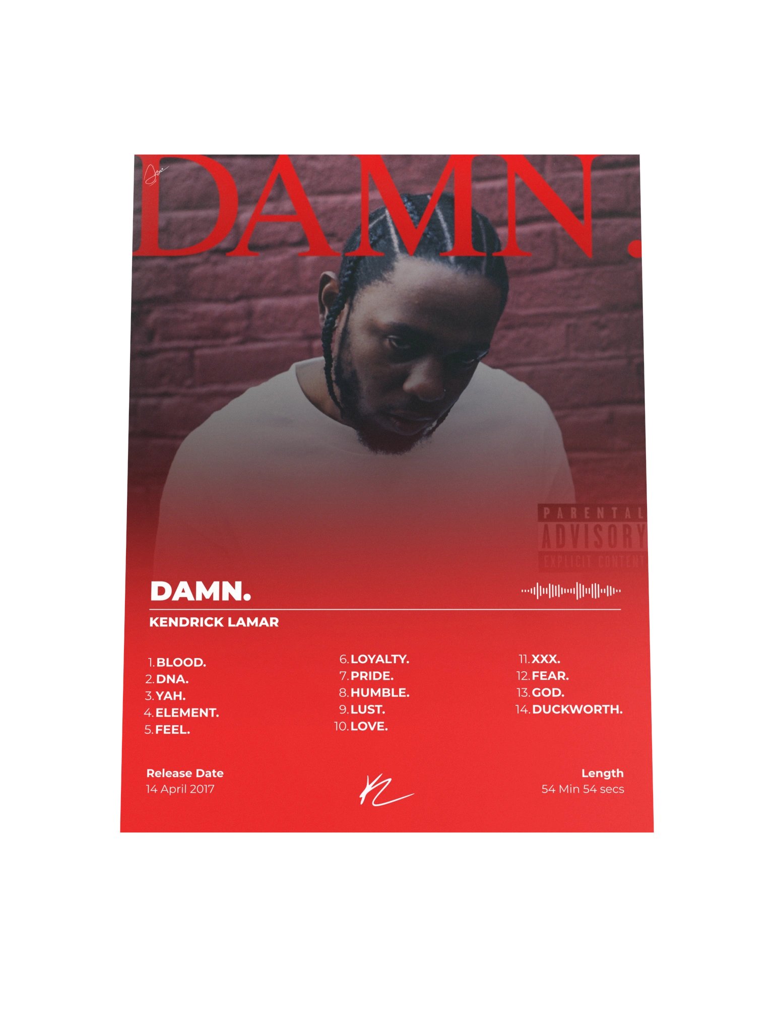 DAMN. Kendrick Lamar Poster product image (8)