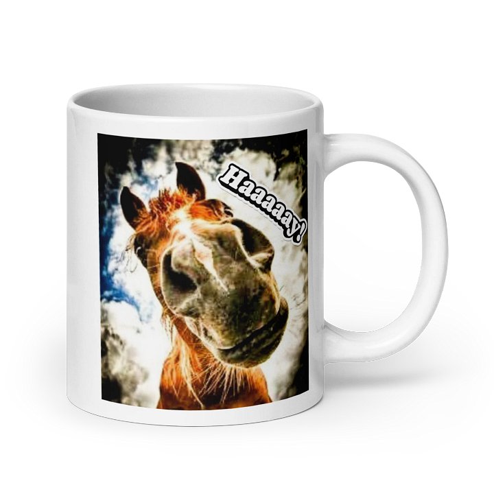 Haaaay! Neigh-bor 20oz White Glossy Mug product image (7)