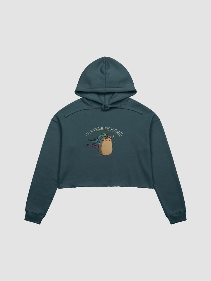 Fabulous Potato Meme Crop Hoodie product image (3)