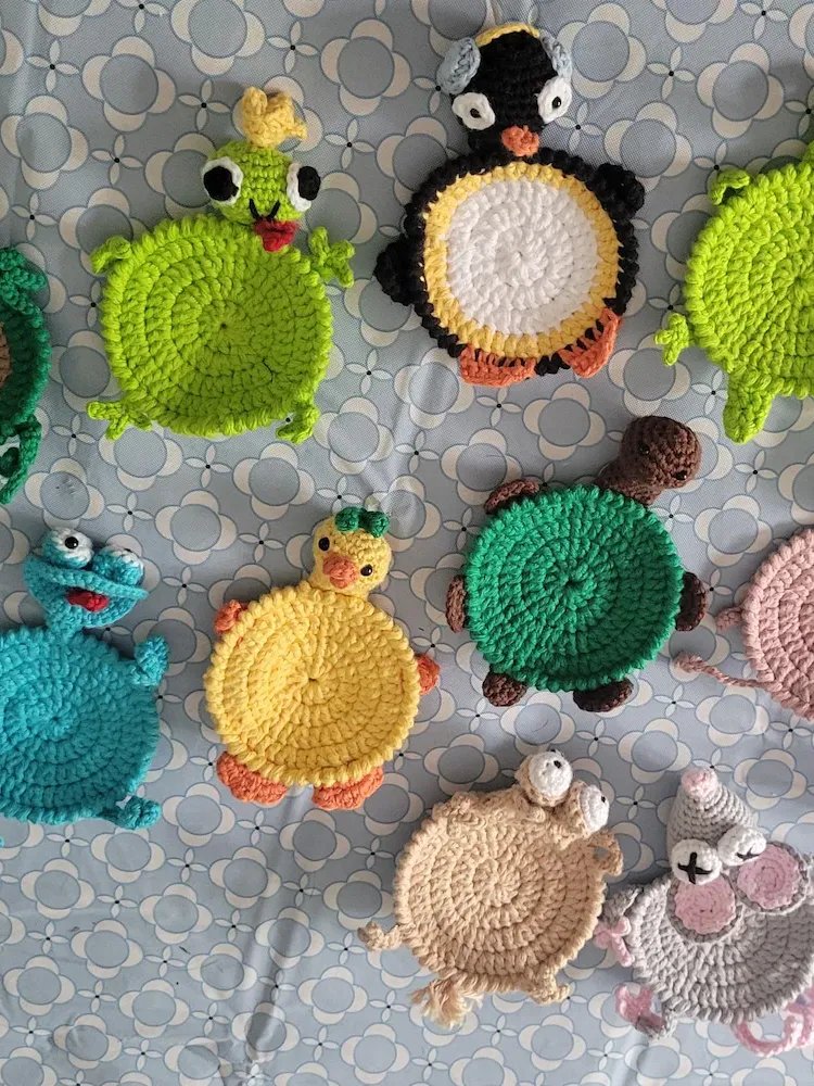 20-in-1 Animal Crochet Popup Coaster Patterns PDF product image (8)