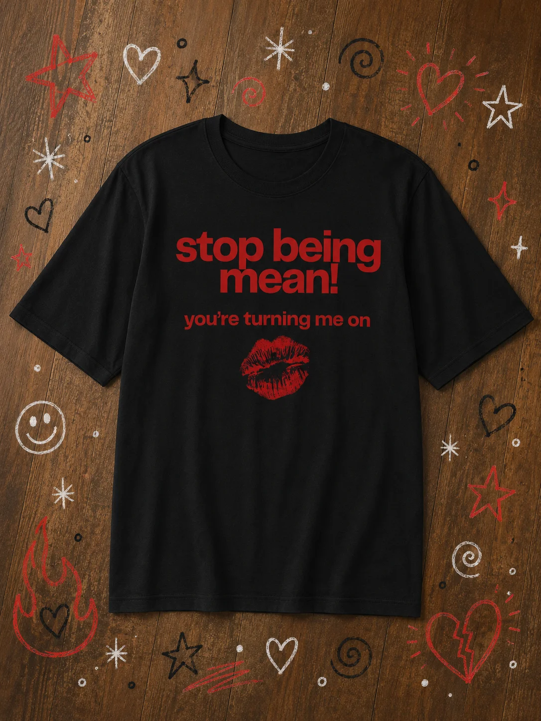 Stop Being Mean! Tee | Funny Flirty Graphic Tee product image (1)