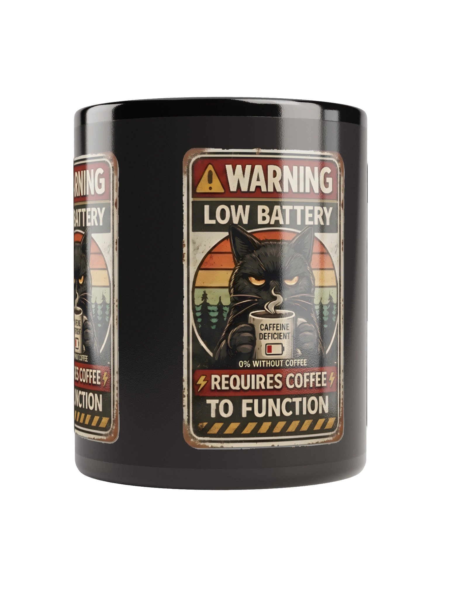 Warning: Low Battery – Requires Coffee Mug product image (2)