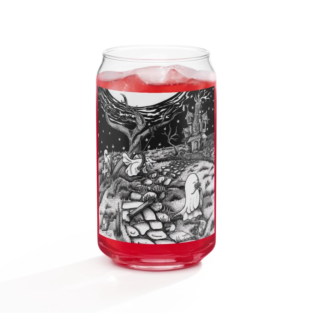 Haunted Estate can-shaped glass product image (9)