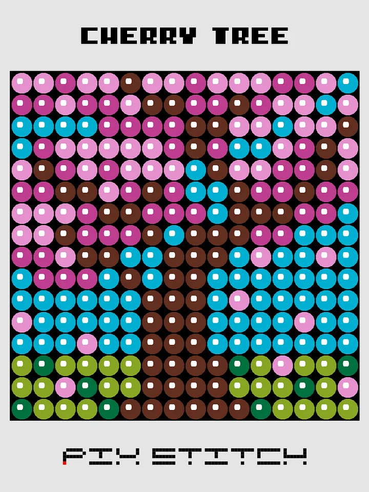 Cherry Tree Pixel Art product image (1)