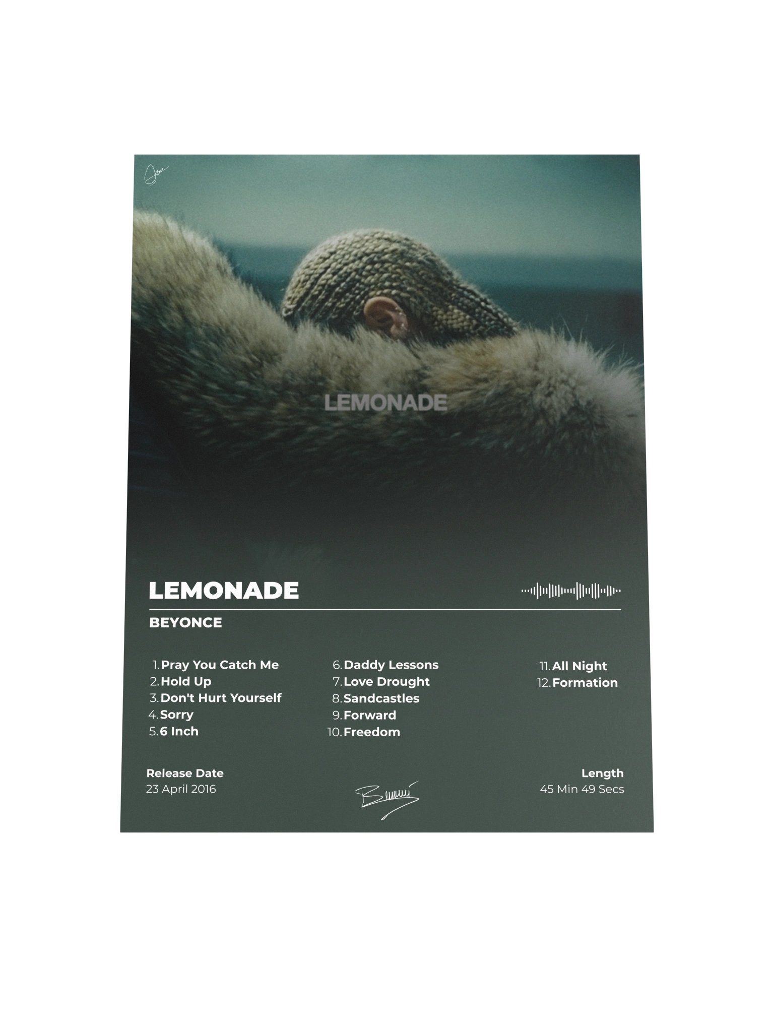 Beyoncé Lemonade Album Poster product image (7)
