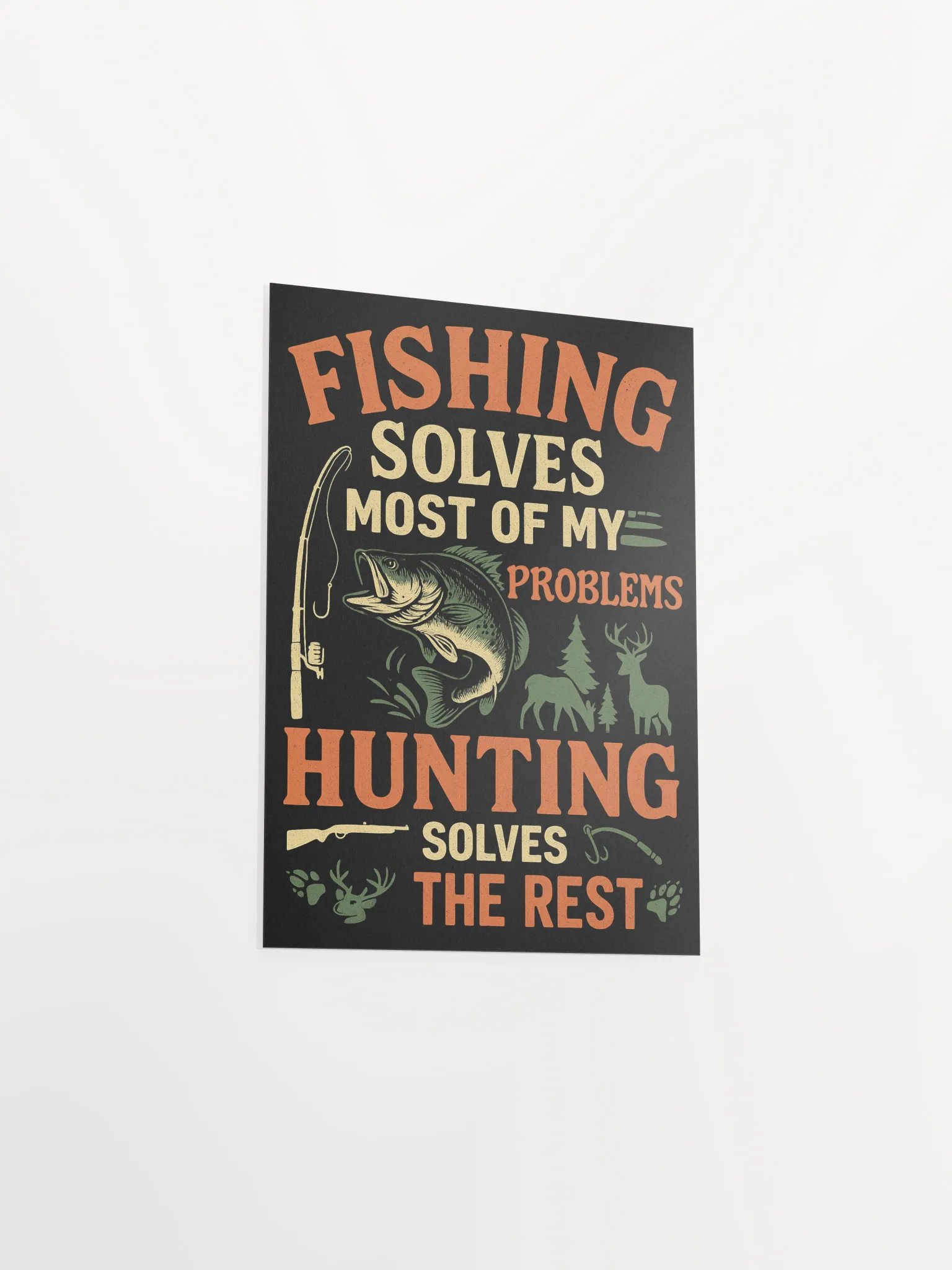 Fishing & Hunting Wall Art – Funny Cabin Poster product image (5)