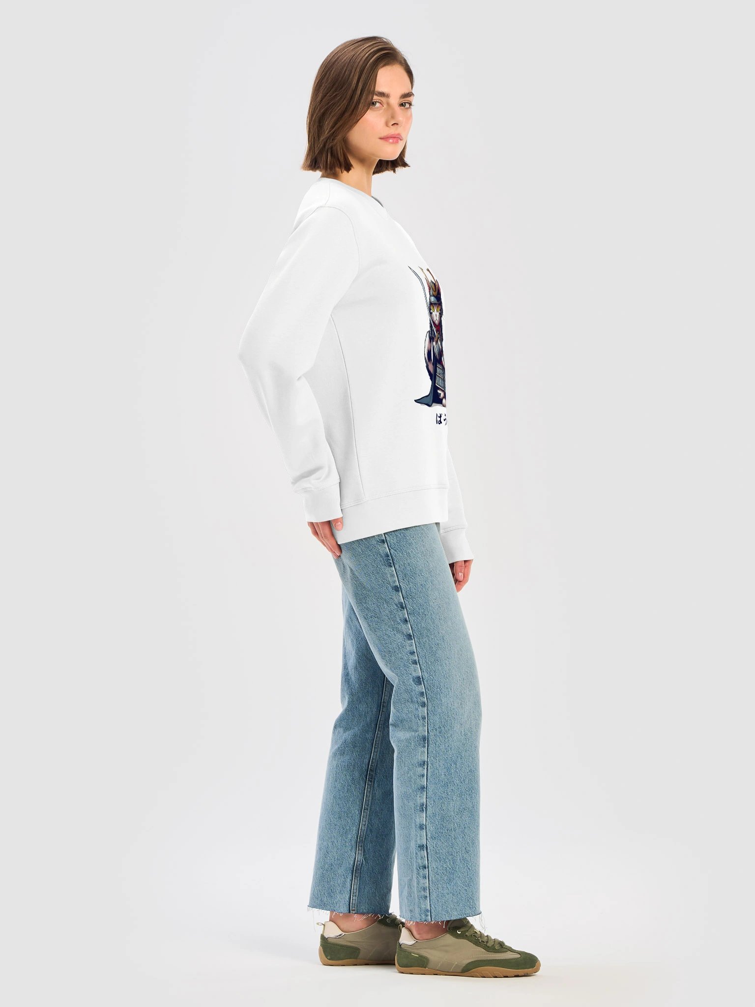 Samurai Cat Unisex Organic Sweatshirt product image (21)
