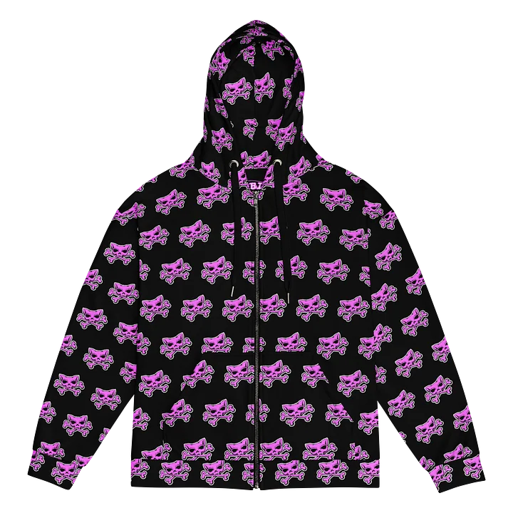 Pink Kat Skull Zip Hoodie product image (1)