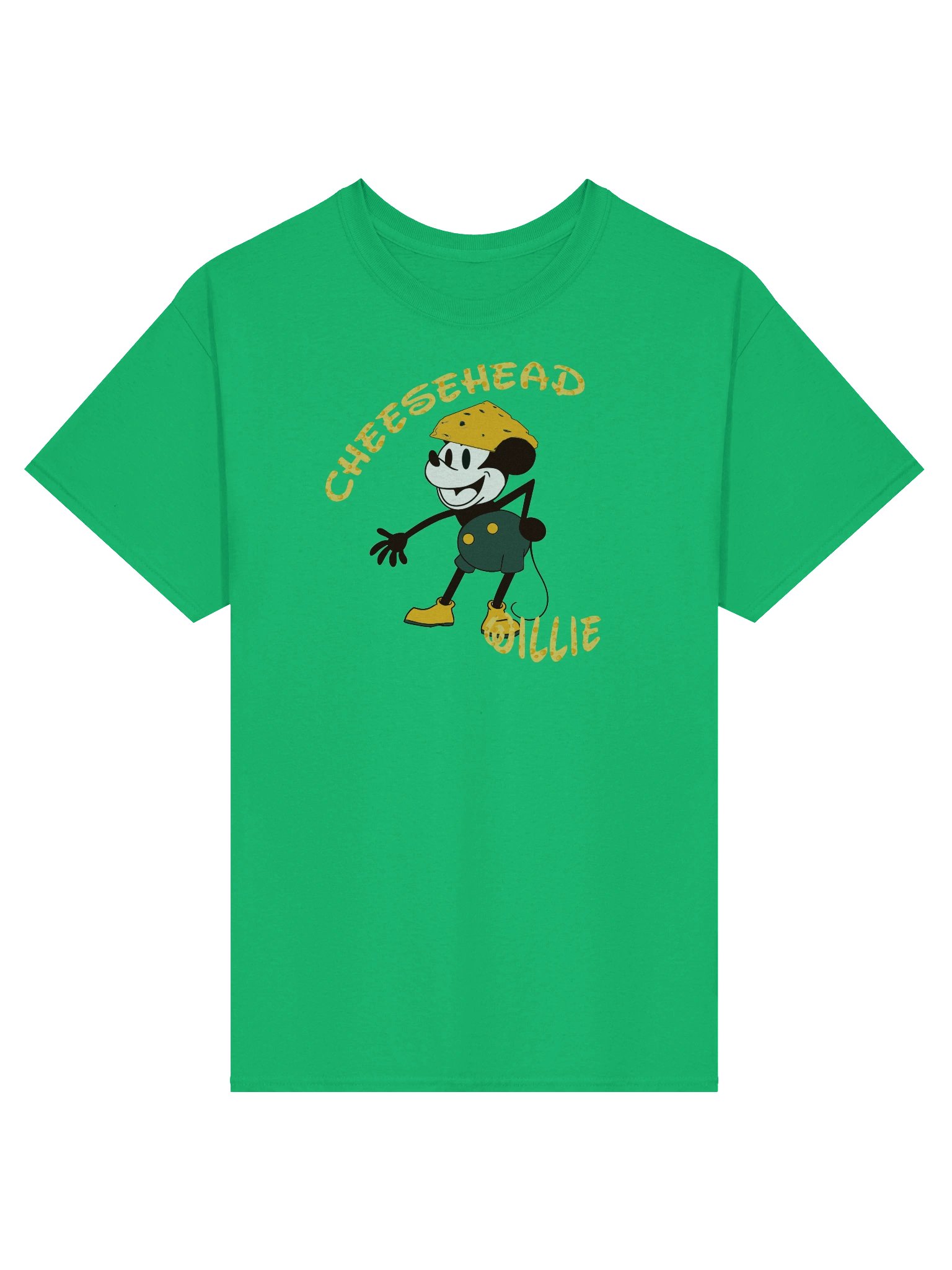 Cheesehead Willie Cartoon T-Shirt product image (2)