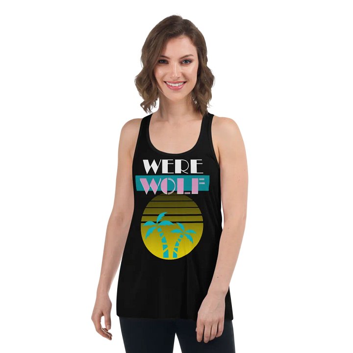 Were Wolf flowy tank top product image (2)