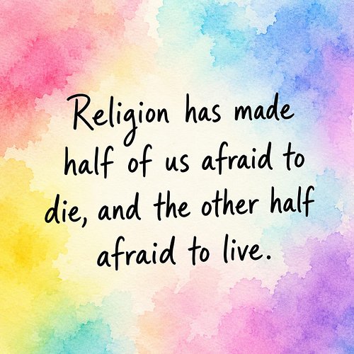 Some of us were taught to fear punishment.
Others were taught to fear freedom.
Maybe real faith looks like learning to live f...