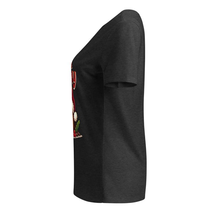 Yule Be Sorry Santa Log Women's V-Neck Tee product image (13)