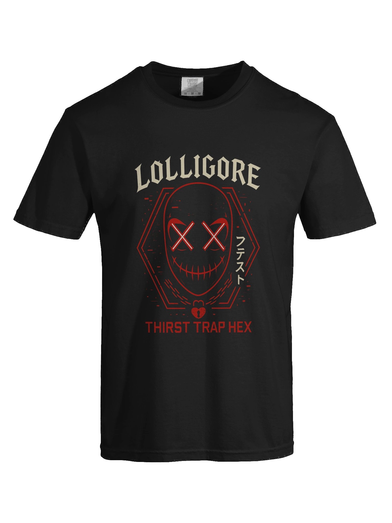 Lolligore — “Thirst Trap Hex” Neon Mask Tee product image (4)