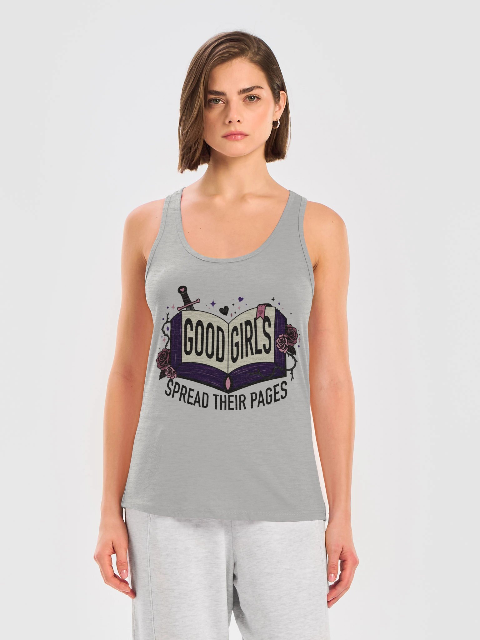 Good Girls Spread Their Pages (Racer Back Tank) product image (9)