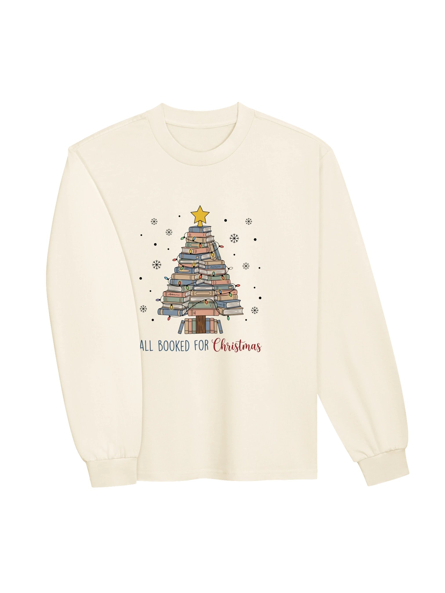 "All Booked for Christmas" Book Tree Sweatshirt product image (4)