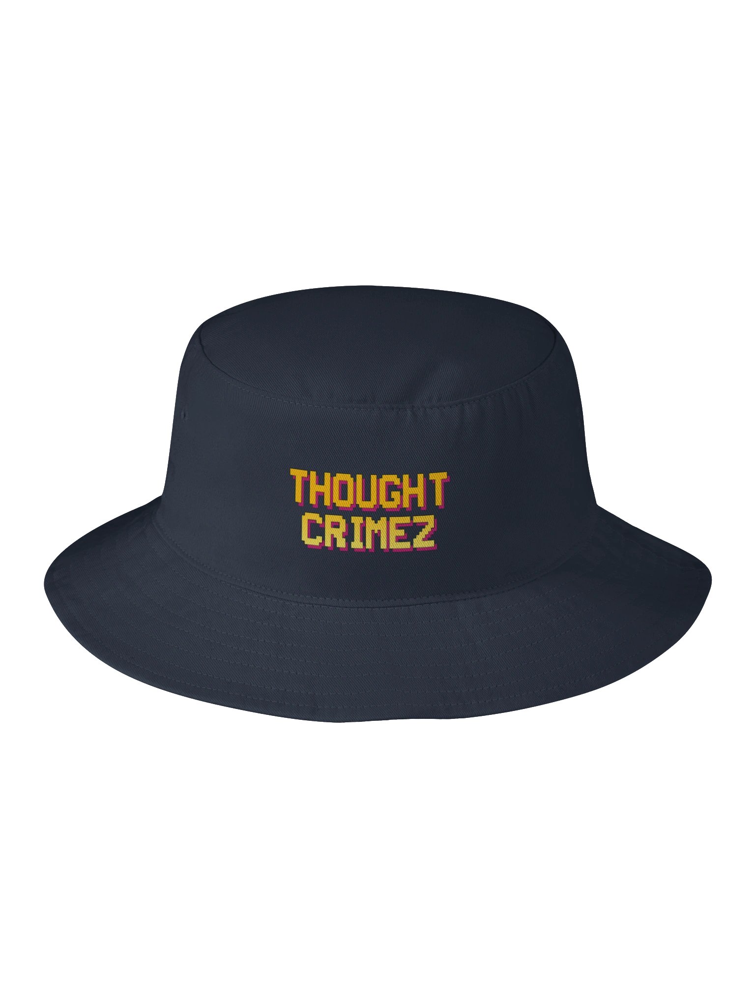 Thought Crimez Pixel Text Bucket Hat product image (1)