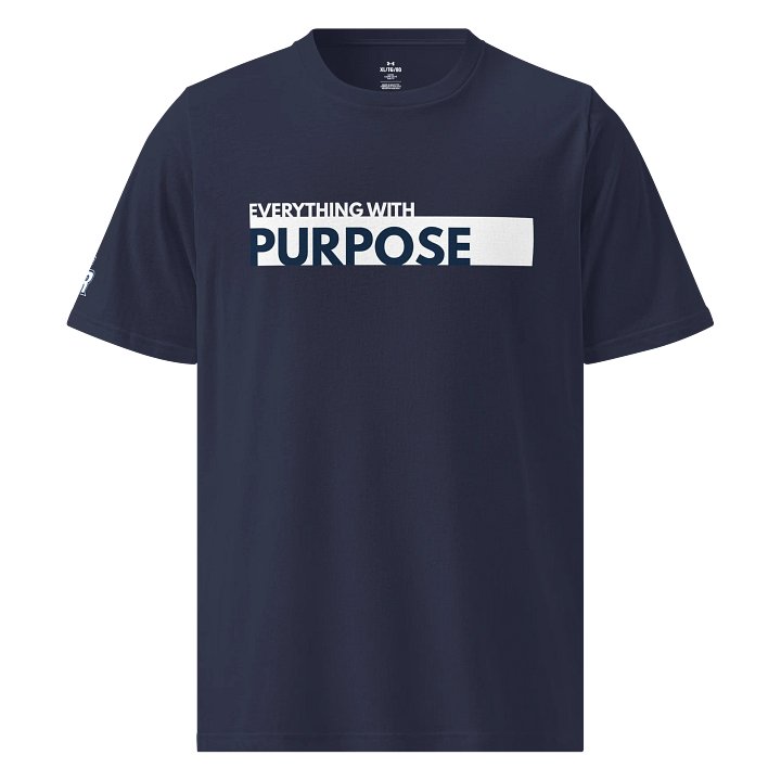Navy with White UA Athletic Everything Cutout T-Shirt product image (1)