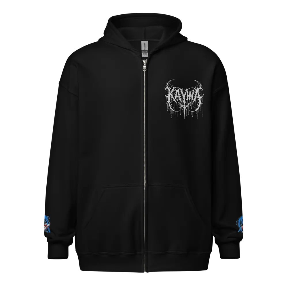 2D Font and Emote Zip Up Jacket product image (1)