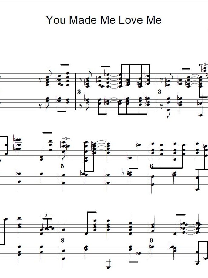 You made me love you - Piano sheet music product image (1)
