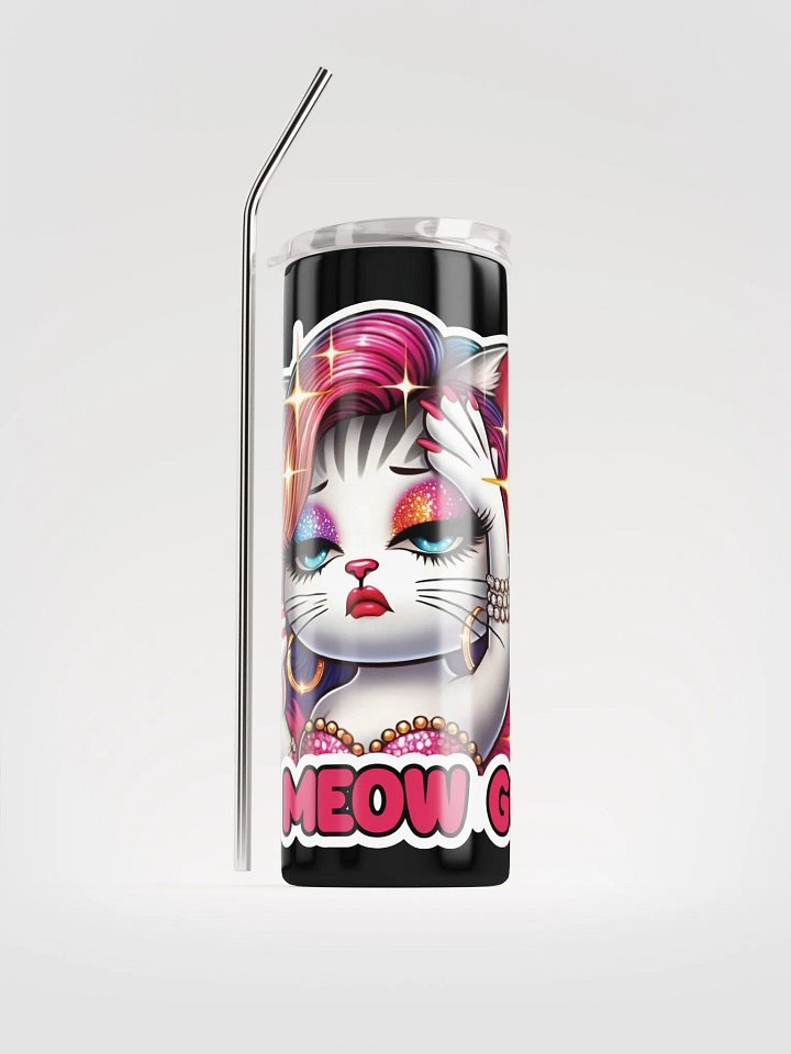 Oh Meow God! 20oz/600ml Slim Tumbler product image (1)