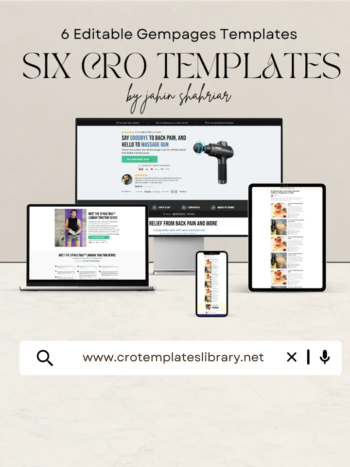 6 Conversion Optimized Gempages Templates product image (1)