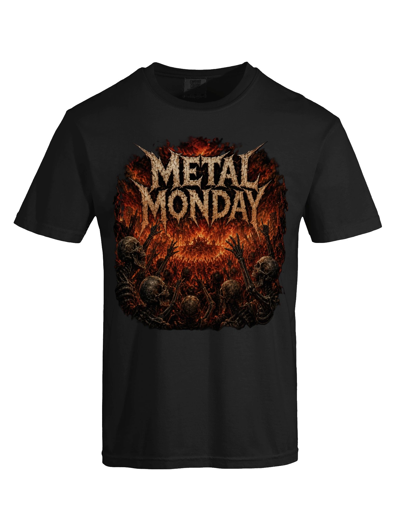 Metal Monday Skull Graphic Tee product image (5)