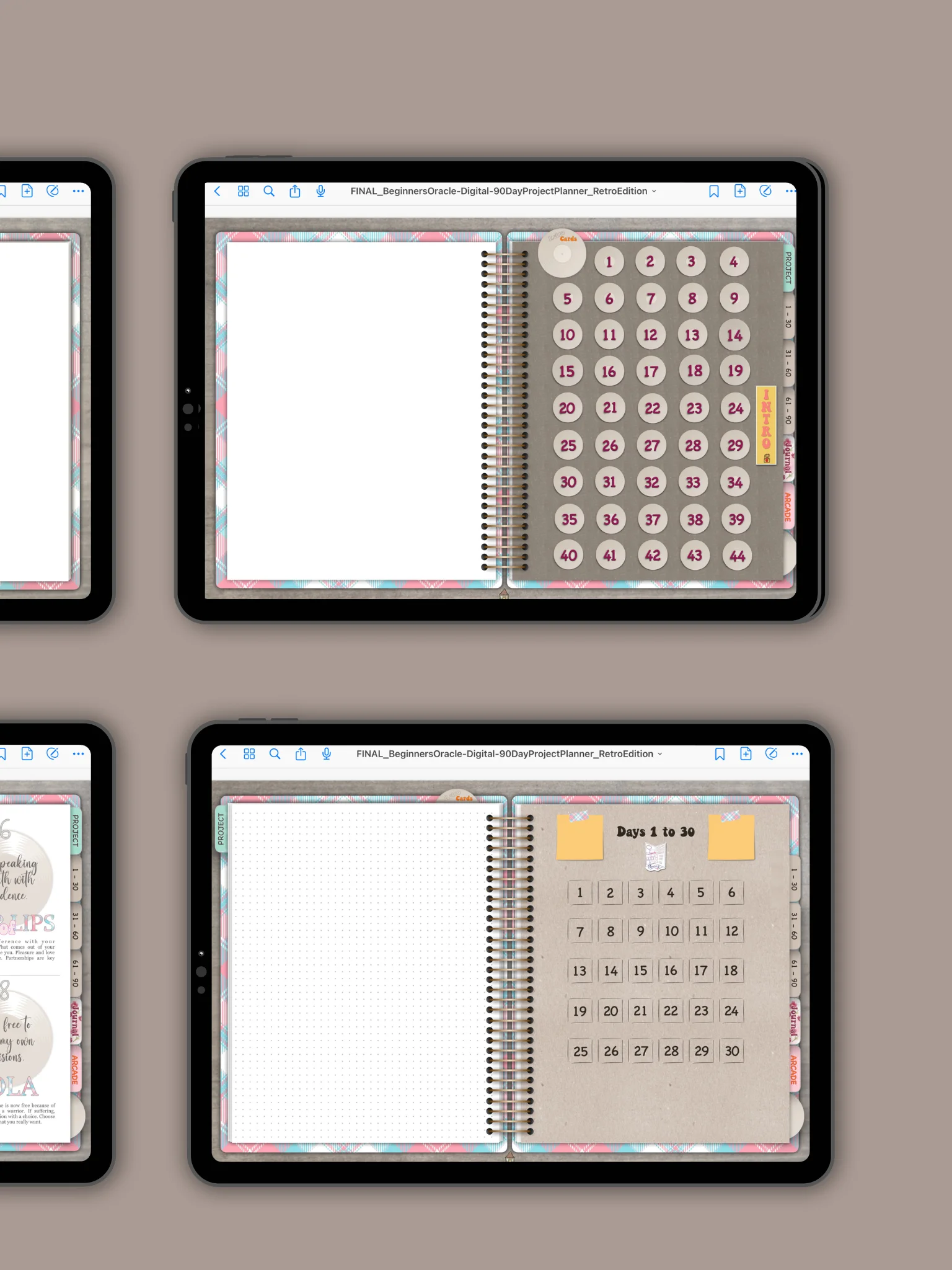 The 90-Day Project Planner & Beginner's Oracle: Retro Edition product image (6)