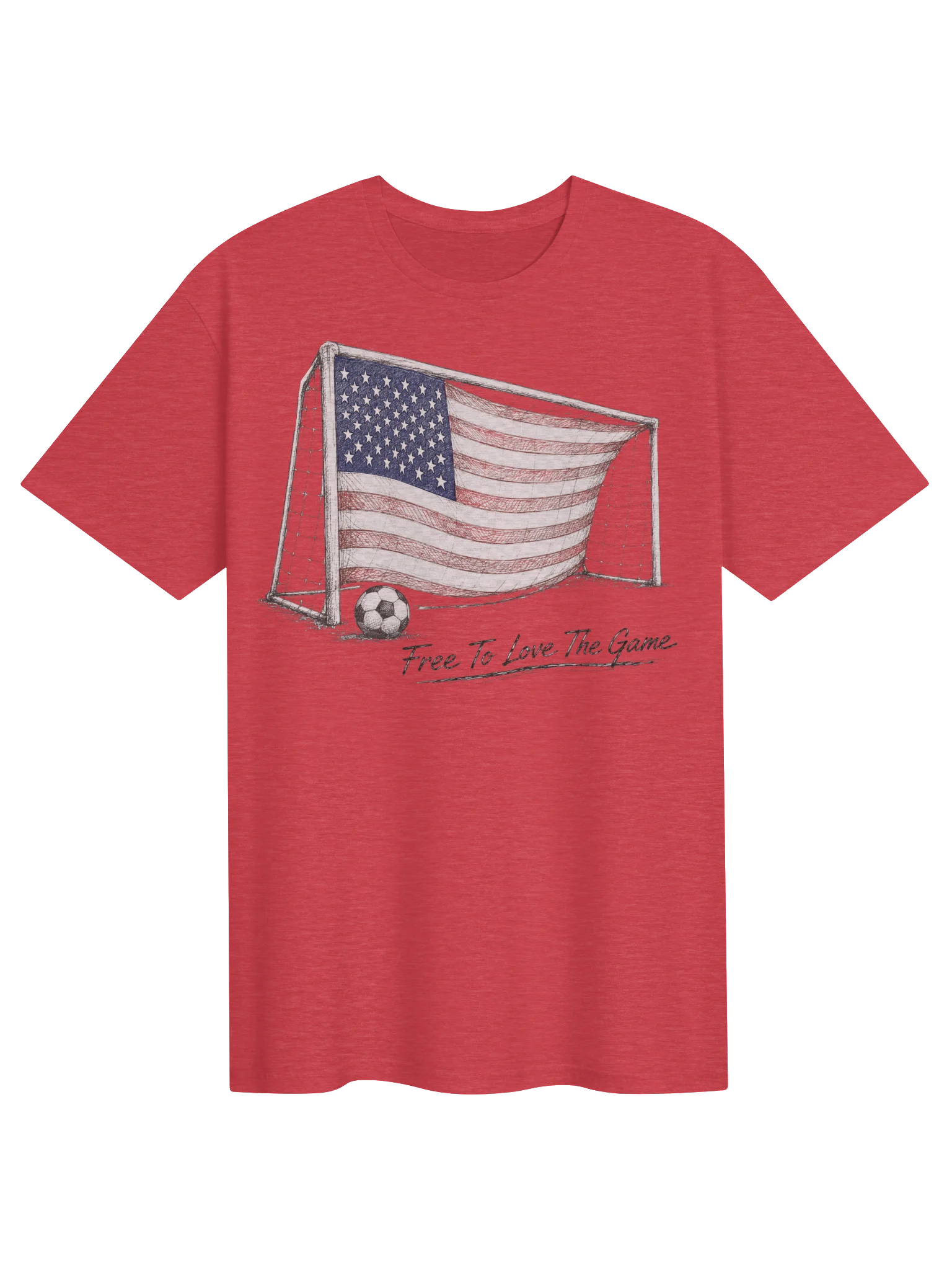 Free To Love The Game Soccer Tee product image (1)