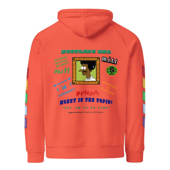 MONEY IS THE TOPIC™ ECO RAGLAN HOODIE UNISEX product image (2)