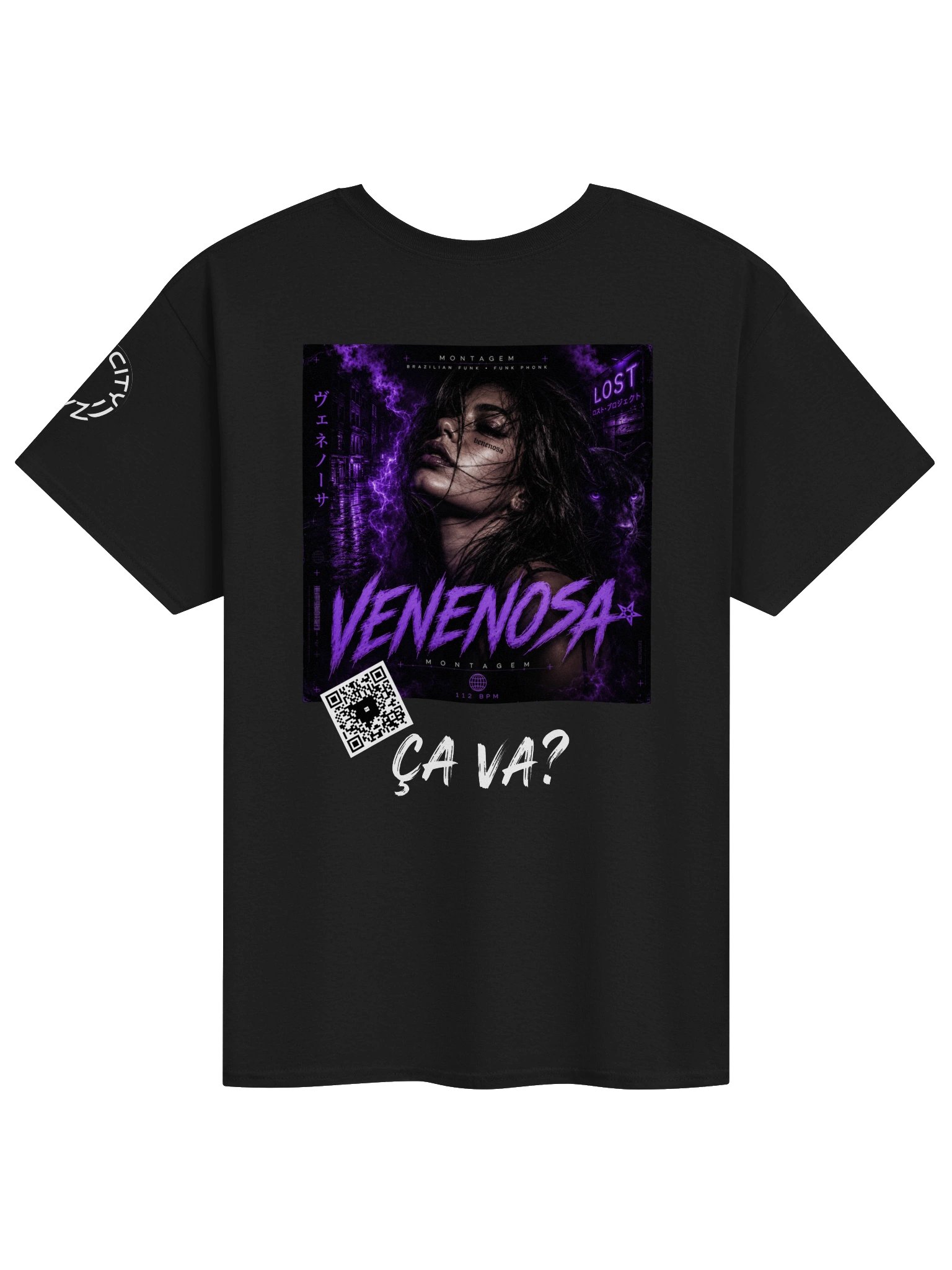 VENENOSA Scan Tee - Brazilian Phonk Montagem Art Shirt product image (1)