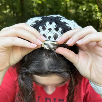 The Garden Wrap — Crochet Lace Bandana product image (2)