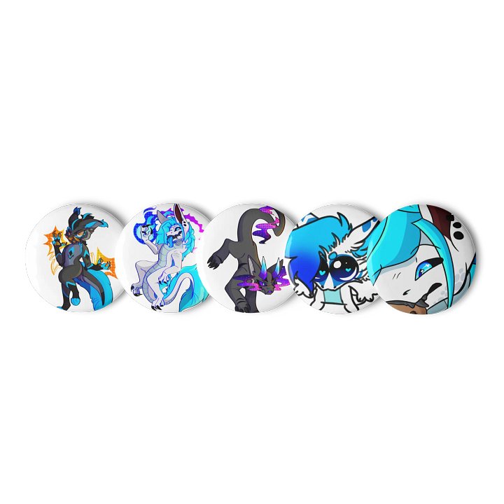 The Chaos Noodie Pin Buttons product image (1)