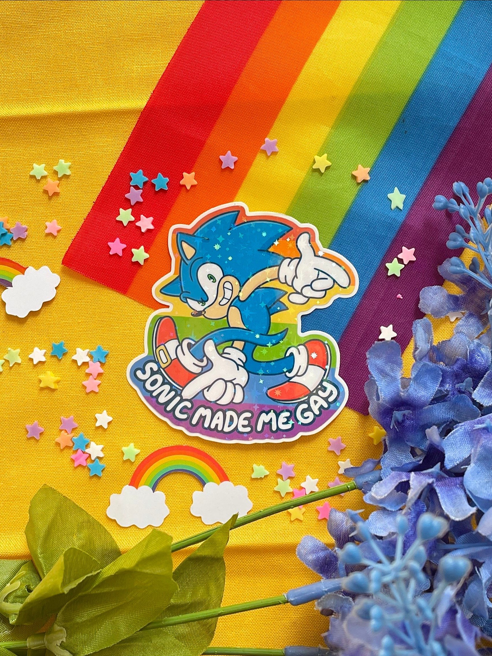 Sonic and Shadow Gay Stickers product image (2)