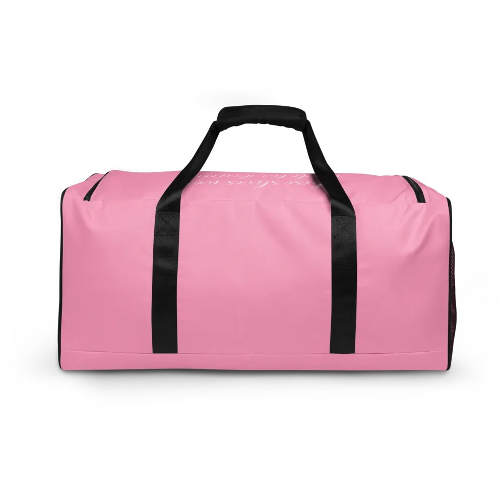Large Dance Bag | Pink with White Logo and Quote product image (5)