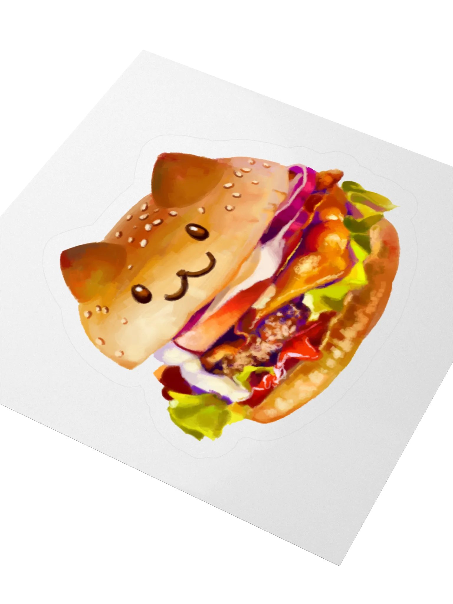 Cat Sandwich Sticker :3 product image (5)